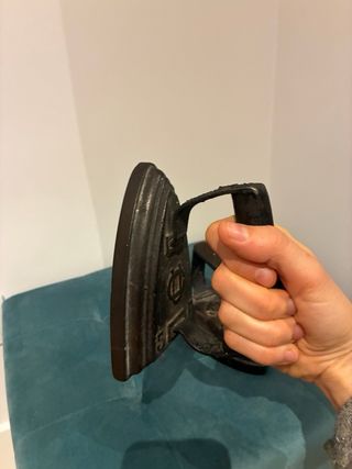 Juego de 2 Planchas Antiguas hierro coleccionista