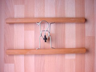 Lote 2 Perchas Madera Plana Presión