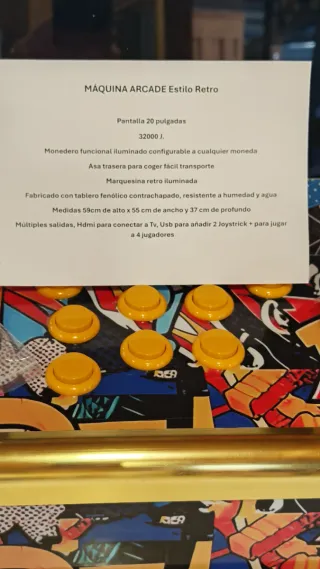Máquina Bartop Retro Arcade Pop Art