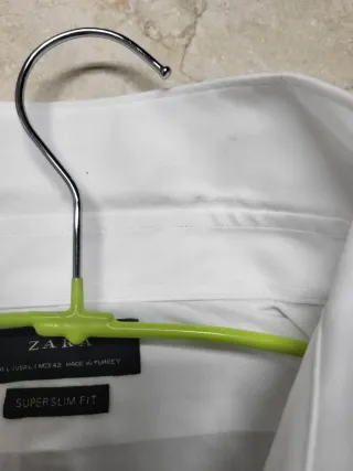 Camisa Zara Hombre Blanca