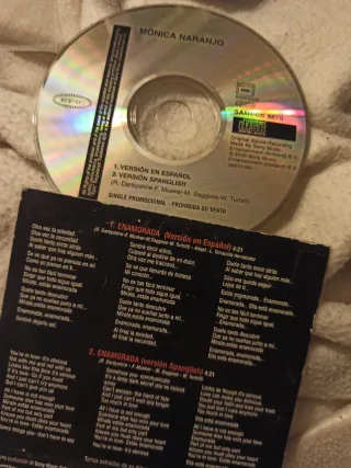 Monica Naranjo Enamorada CD Promo