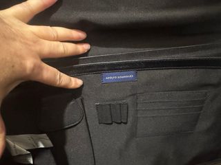 Maletín Piel Adolfo Dominguez Negro