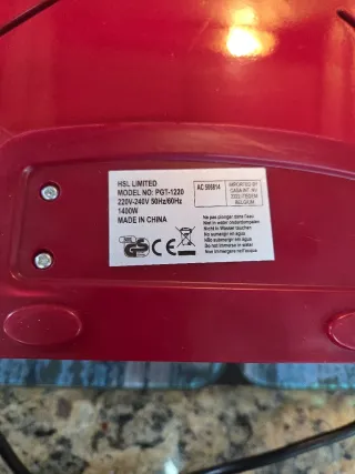 Pizzera Horno Multifuncional Roja