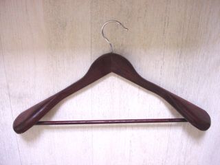 Lote 13 Perchas Madera Caoba Rojizo Robustas