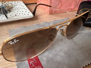 Gafas Ray-Ban Aviator Marrones y Doradas