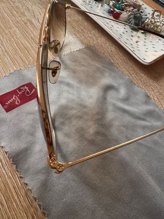 Gafas Ray-Ban Aviator Marrones y Doradas