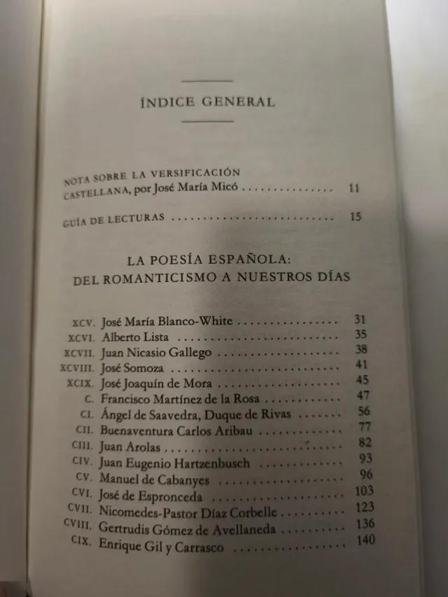 La poesía española III. Francisco Rico. Antología