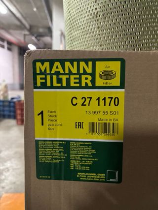 Filtro Mann C 27 1170 Camión