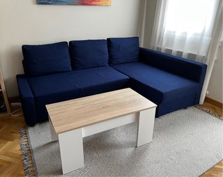 Sofá Cama Ikea Chaiselong Azul