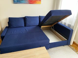 Sofá Cama Ikea Chaiselong Azul