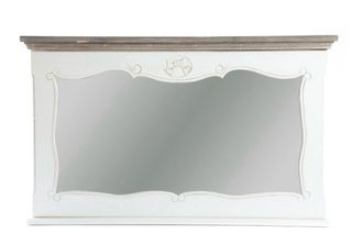 Cómoda recibidor madera y espejo