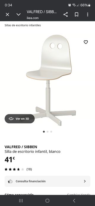 Silla ikea infantil