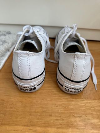 Converse Piel Plataforma Talla 38