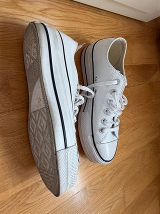 Converse Piel Plataforma Talla 38