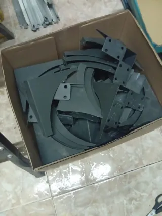 Patas negras mate para mueble o sofá