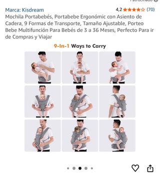Mochila Portabebés Ergonómica Kisdream(negociable)