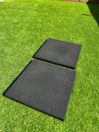 2 Losetas Caucho Maciza Profesional 50x50 de 20mm