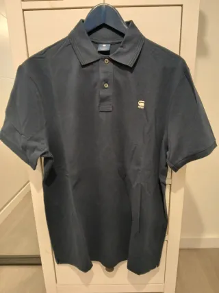 Polo G-Star RAW azul marino. Talla L
