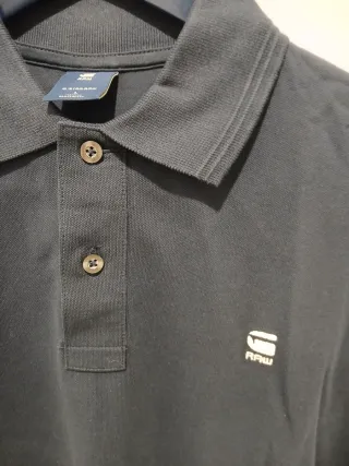 Polo G-Star RAW azul marino. Talla L