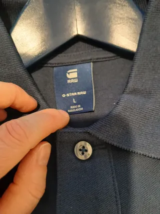 Polo G-Star RAW azul marino. Talla L