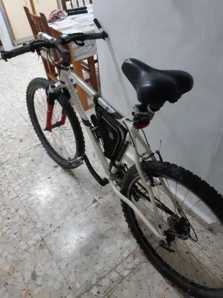 Bicicleta de montaña honbre y bicicleta de paseo
