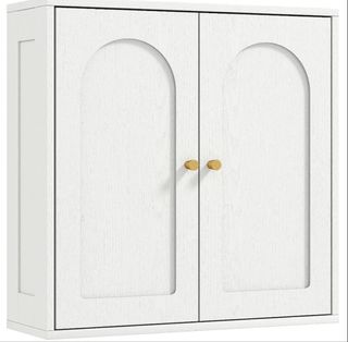 Mueble alto de madera blanco