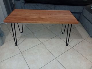 Tavolino Minimal Rovere e Metallo