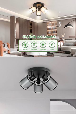 Lámpara de Techo 3 Focos Orientable