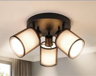 Lámpara de Techo 3 Focos Orientable