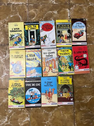 Lote VHS Tintín en Catalán