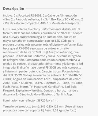 Kit 2 Focos LED Nanlite FS-300B