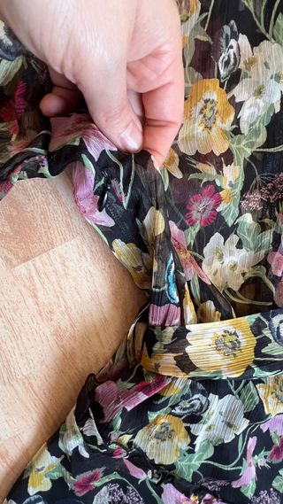 Vestido estampado floral negro