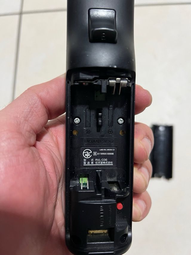 Mando Wii Negro para piezas