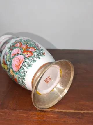 Antigua jarrón chino