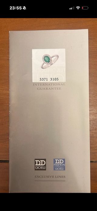 Anillo Durán Esmeralda y Diamantes