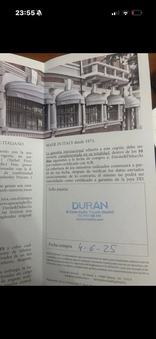 Anillo Durán Esmeralda y Diamantes