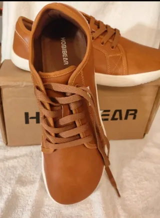 Zapatillas Hobibear Marrones Talla 46 cuero Nuevas