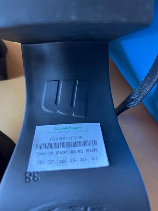 Zapatos plataforma negros mujer T39