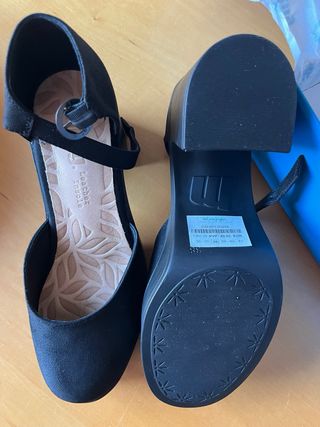 Zapatos plataforma negros mujer T39