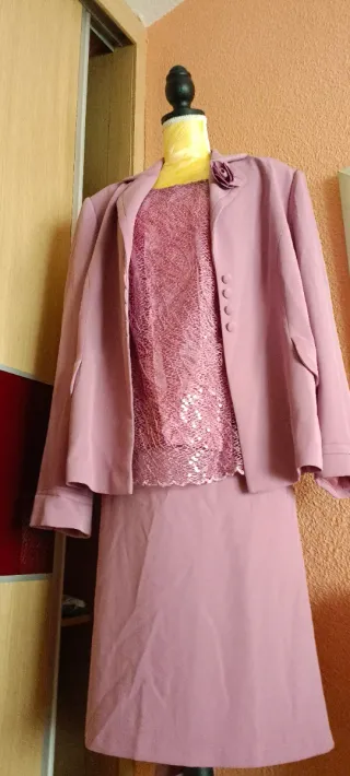 Traje 3 piezas madrina/boda T.56/58