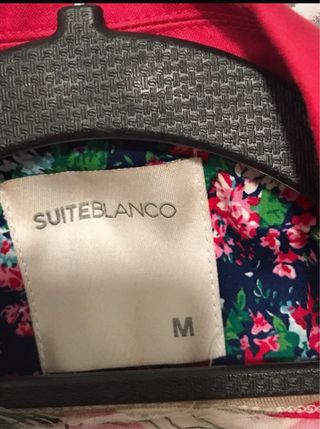 Americana Suite Blanco Talla M con Camiseta