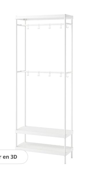 Perchero Blanco Metálico