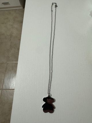Collar Tous Oso Plateado