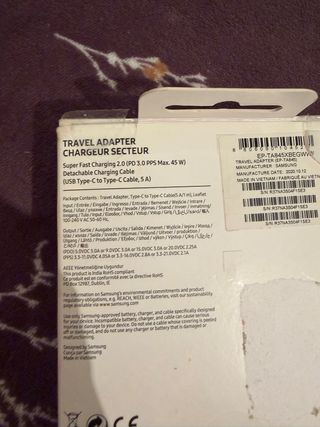 Cargador Samsung Travel Adapter 45W USB-C