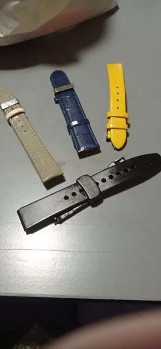 Correas de reloj - Beige, Negro, Azul, Amarillo