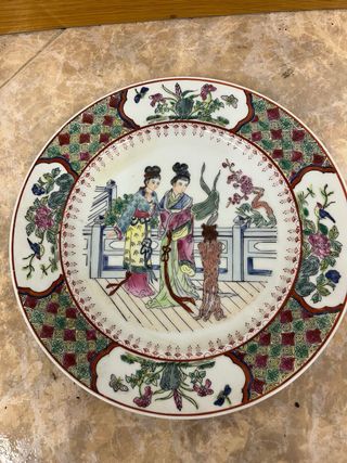 Plato decorativo oriental