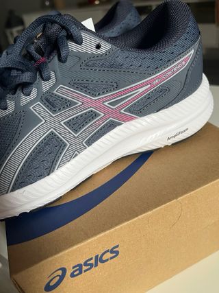 Zapatillas ASICS grises y rosas unisex