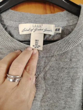 Jersey H&M Gris Talla M