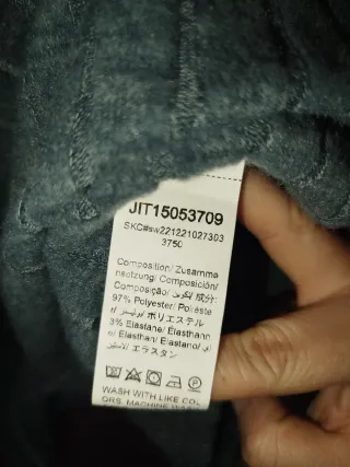 Mono corto canalé Shein Talla L nuevo con etiqueta