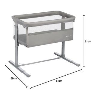 Cuna Colecho Bebé y Cuna Independiente Gris